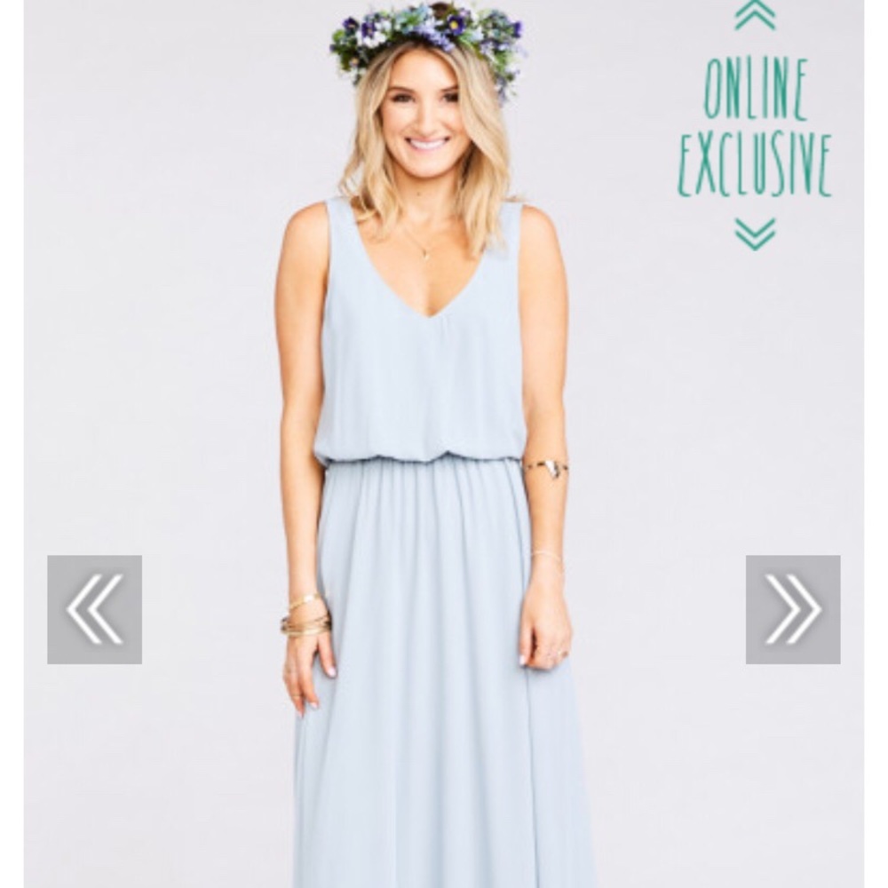 Show Me Your Mumu Kendal Dress - Steel Blue